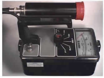 Many survey meters are hand-held and very portable.