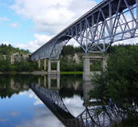  Acoustic emission can be used to inspect bridges.