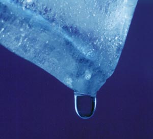 Ice melting is an example of a phase transformation from solid to liquid.