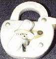  This is an image of a lock and key